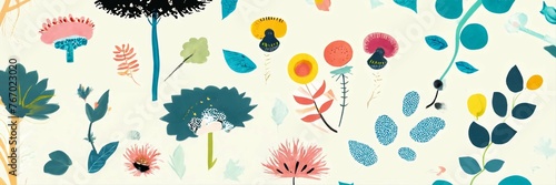 Flourish Background, website banner, 