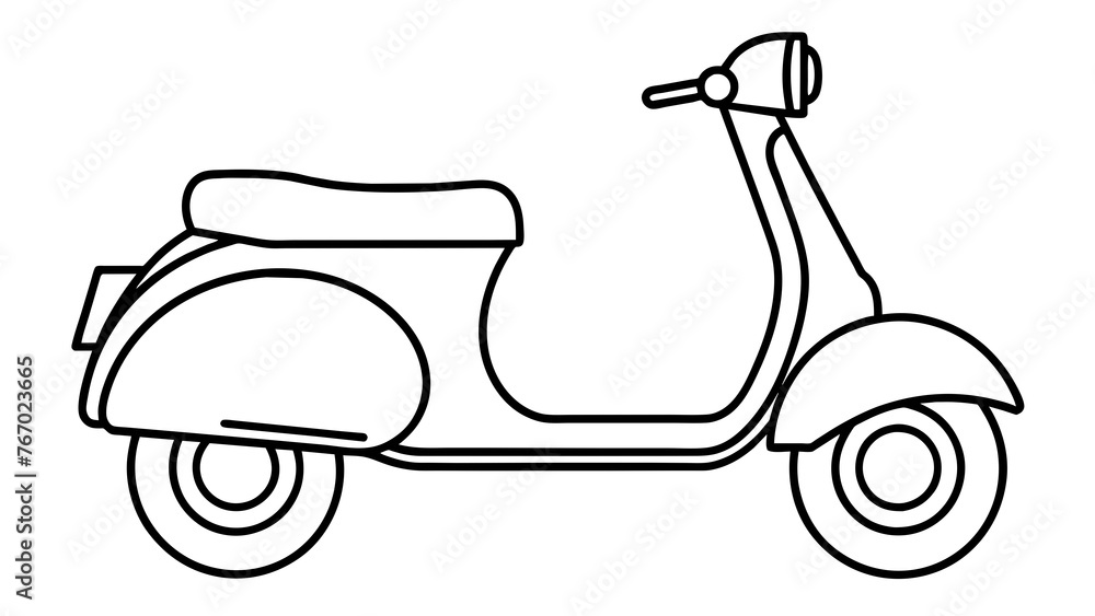 Scooter Vector Art Vibrant Illustrations for Your Designs