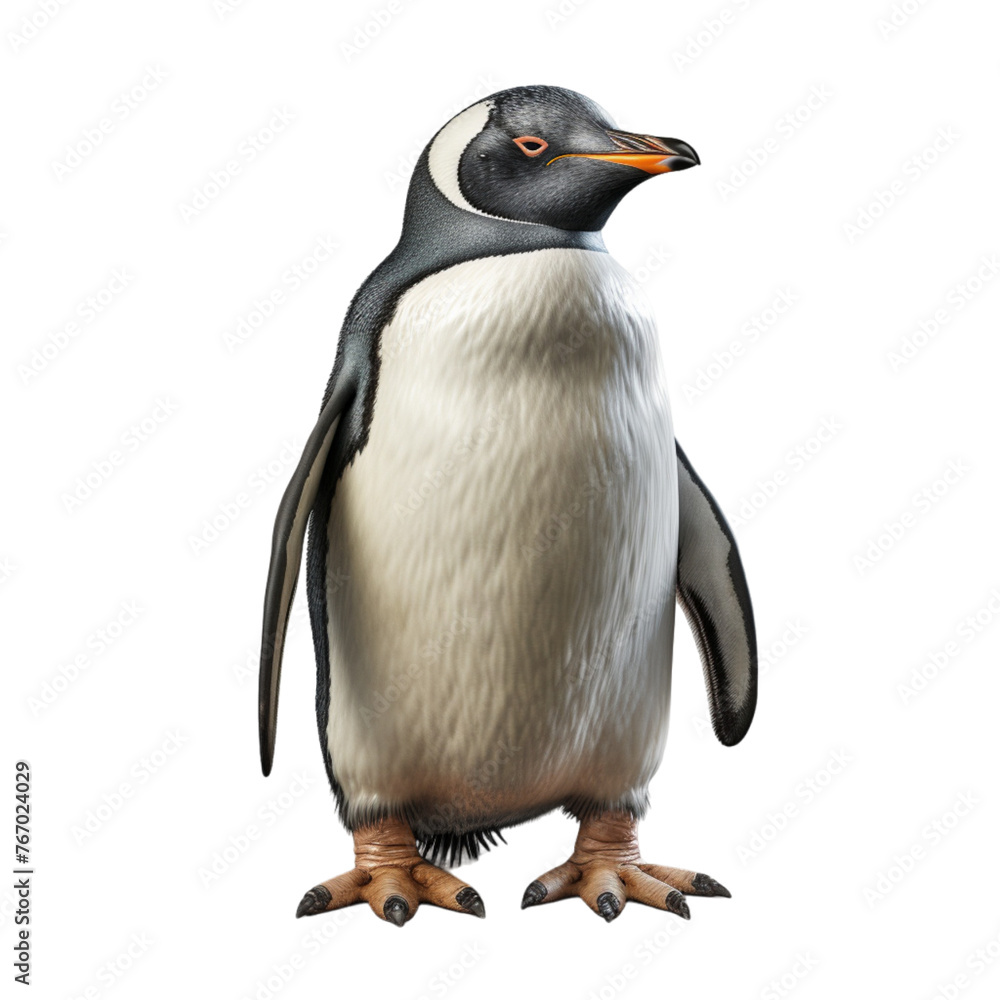 Naklejka premium penguin isolated on transparent background