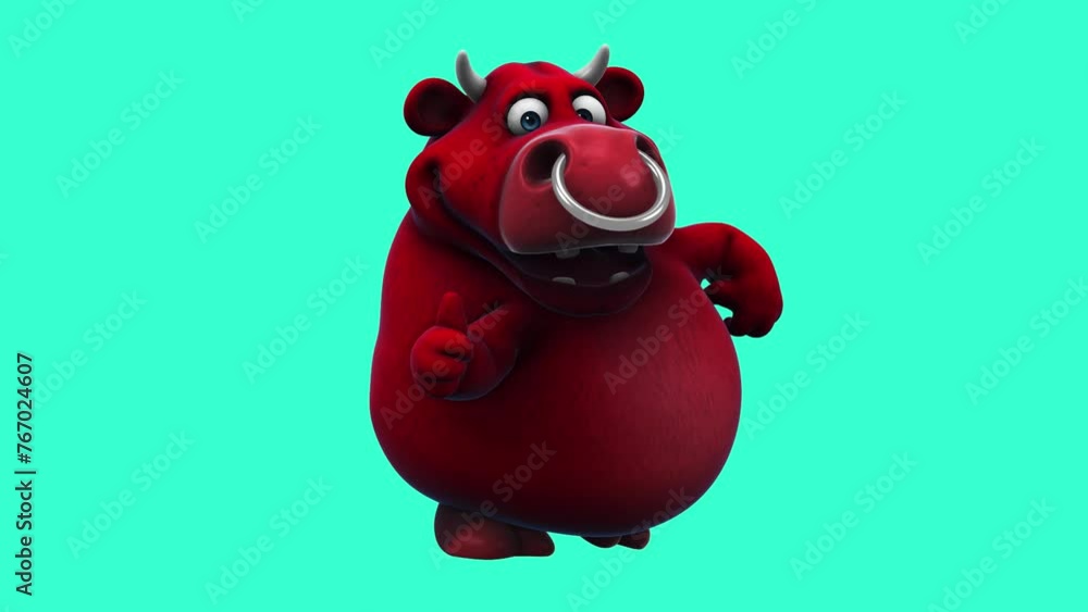 Fun 3D cartoon bull with thumbs up and down (with alpha channel included) Fun 3D cartoon bull with thumbs up and down (with alpha channel included)