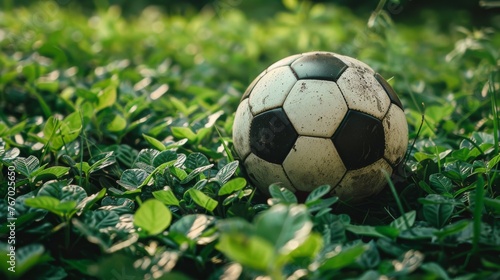 Soccer Ball on Lush Green Field