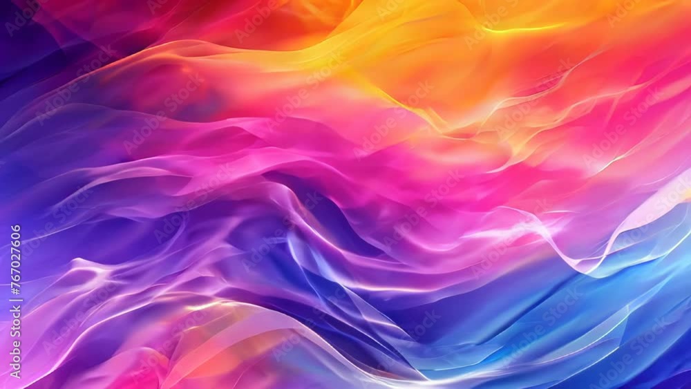 abstract background with smooth lines in blue, pink and yellow colors abstract background with smooth lines in blue, pink and yellow colors