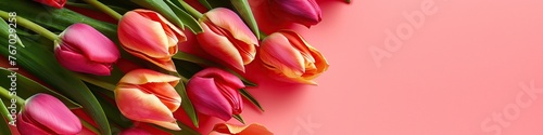webbanner with tulips  #767029258
