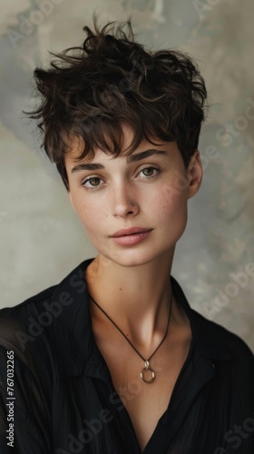 Tablou pe pânză trendy women's haircuts season spring summer 2024