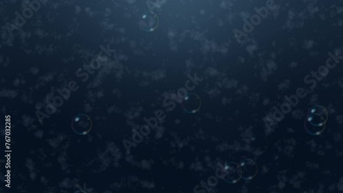 Water Bubbles filled carbon dioxide and float upwards. 4K 3D Green Screen loop Animation. soda bubbles, Ocean, Air, sea, aqua, Bath Soap, liquid, underwater, Drops, drink, splashes, fizz, waterdrop photo
