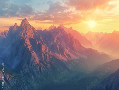 Mountain Sunrise Majesty