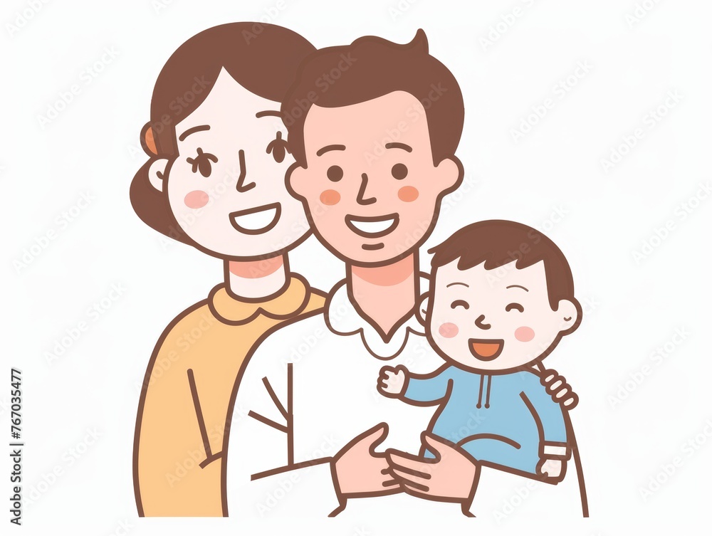 Proud Parent at Child's Baptism or Religious Ceremony Generative AI Proud Parent at Child's Baptism or Religious Ceremony Generative AI