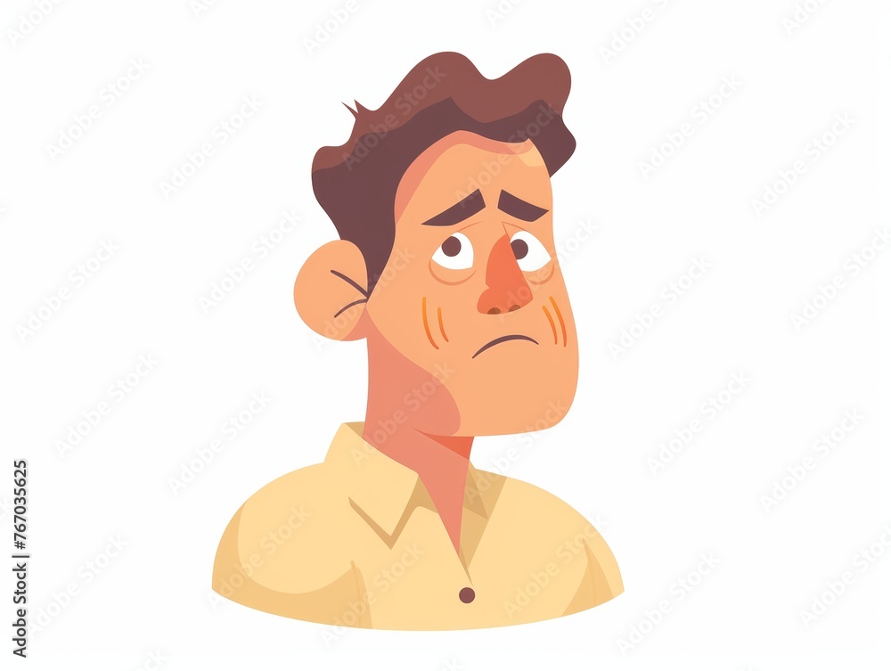 Disgusted Adult with Healthy Appearance and Pastel Colors Generative AI Disgusted Adult with Healthy Appearance and Pastel Colors Generative AI