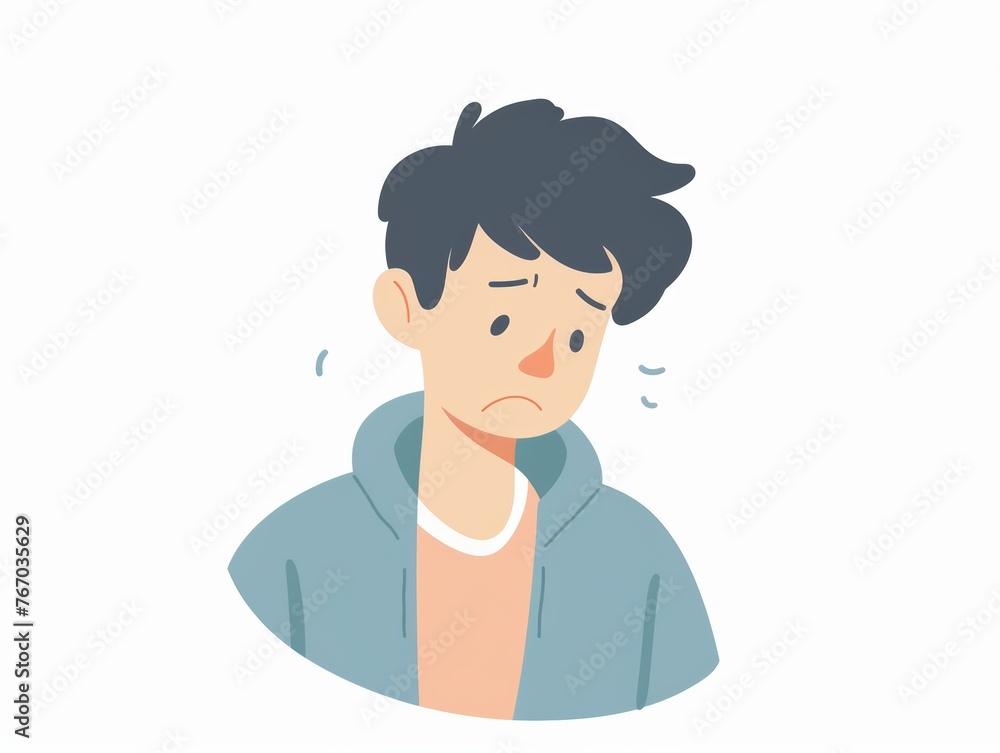 Disgusted Adult with Healthy Appearance and Pastel Colors Generative AI Disgusted Adult with Healthy Appearance and Pastel Colors Generative AI