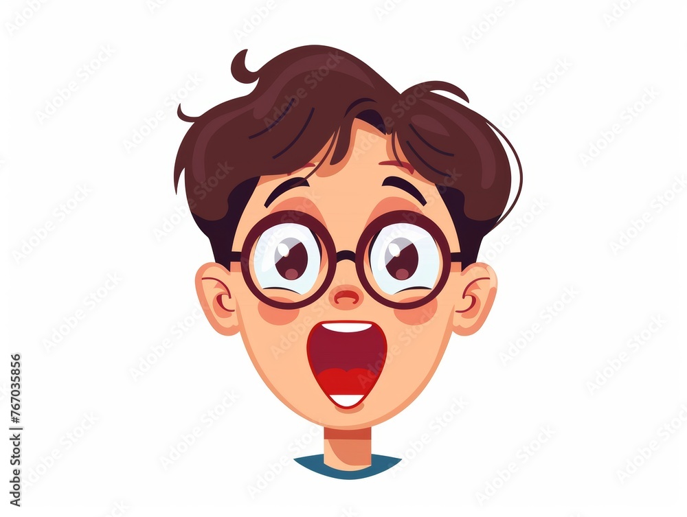Surprised Adult Showing Pleasant Shock with Pastel Colors Generative AI Surprised Adult Showing Pleasant Shock with Pastel Colors Generative AI