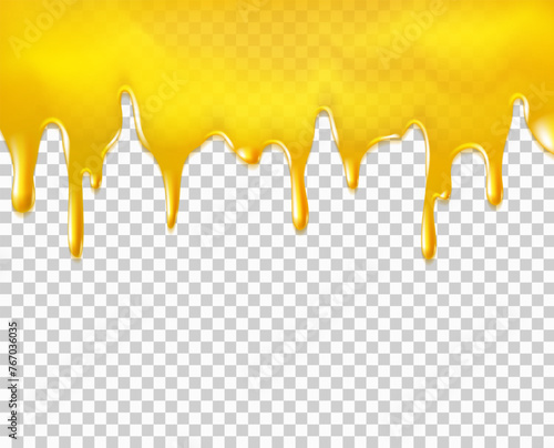 Dripping honey background.