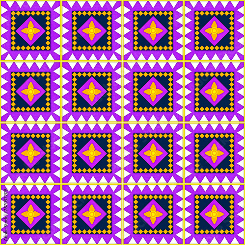 seamless colorful geometric pattern Plasticine background art shape square