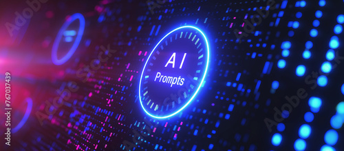 ai technology background with lots spots