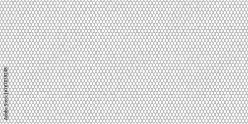 White nylon seamless pattern with woven texture. Synthetic waterproof fabric for backpacks and sports equipment. Sportswear jersey mesh material. Vector bg photo