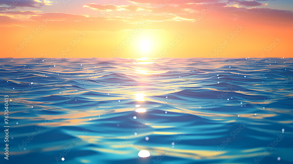 Fototapeta premium Tranquil water takes on a dreamlike blur effect