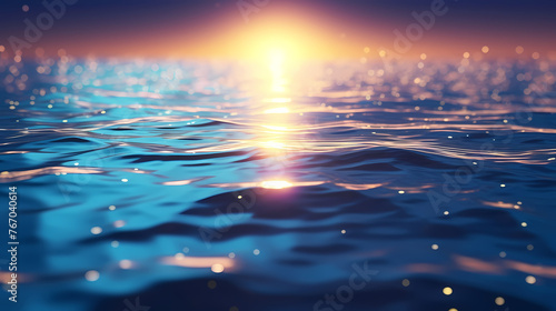 Tranquil water takes on a dreamlike blur effect