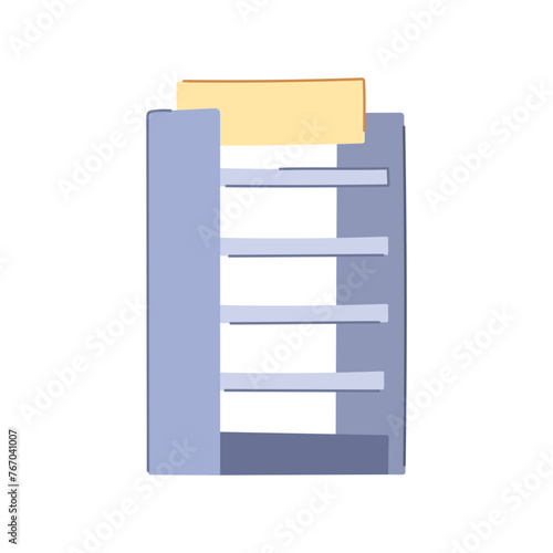 bookcase magazine rack cartoon. blank supermarket, mockup bookshelf, empty retail bookcase magazine rack sign. isolated symbol vector illustration