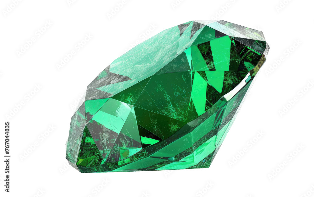 Gleaming Emeralds isolated on transparent Background Gleaming Emeralds isolated on transparent Background