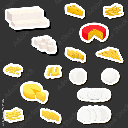 beautiful tasty edible homemade cheese dairy product consisting of various ingredients