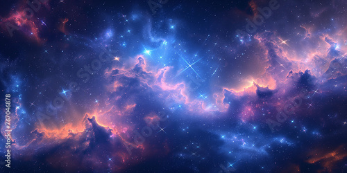Cosmic Starfield_A Seamless Space Pattern Background for Sci-Fi Themes