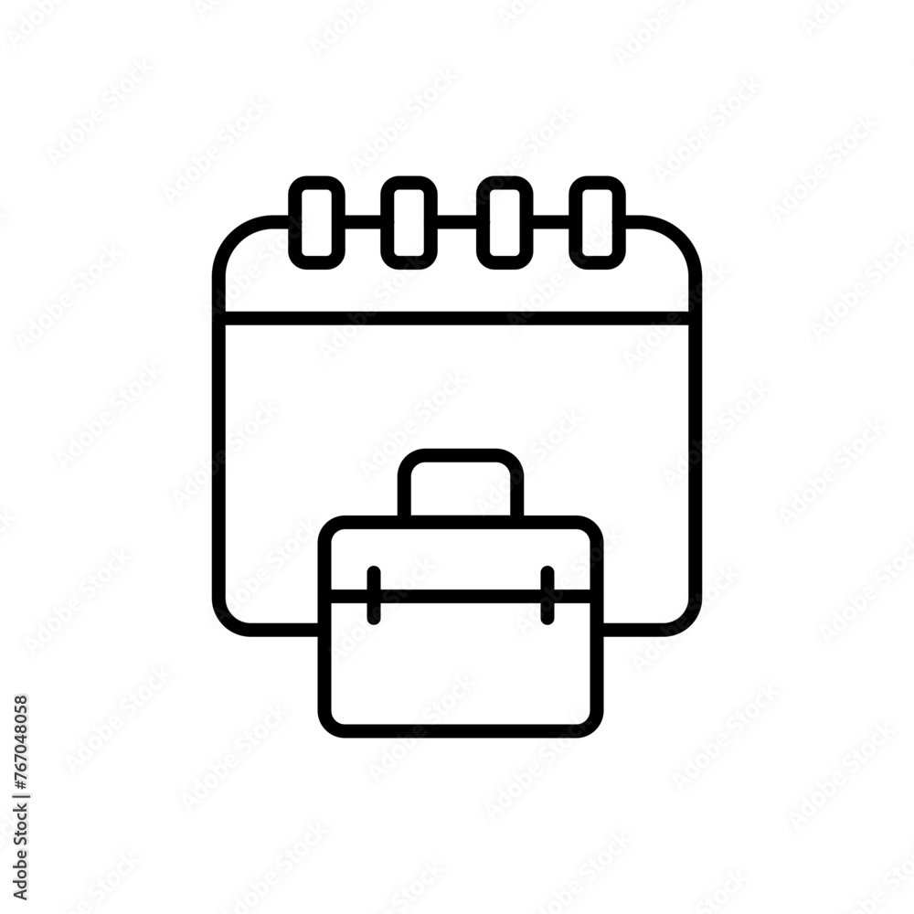 Work schedule outline icons, minimalist vector illustration ,simple transparent graphic element .Isolated on white background Work schedule outline icons, minimalist vector illustration ,simple transparent graphic element .Isolated on white background
