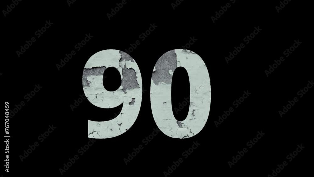 Number 90 with fire and ashes with alpha channel, ninety, numberology Number 90 with fire and ashes with alpha channel, ninety, numberology