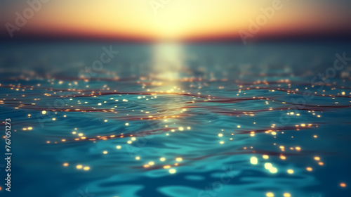 Background of transparent sea water sparkling in the sun © ma