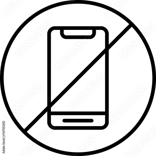 No Mobile Icon