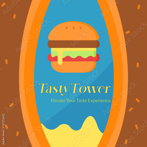 Tastey Tower vector logo design
