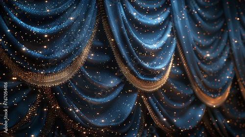 LUXURY NIGHT PARTY elegent GLITTER CURTAIN LIGHTHING backdrop. AI generative