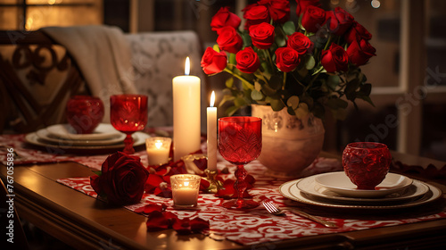 Valentine's Day Celebration, Romantic Date Night, Love and Affection, Heartfelt Moments, Cupid's Arrow, Romantic Dinner Setting, Valentine's Day Gifts, Red Roses Bouquet, Romantic Couple, Love Letters © Ansar