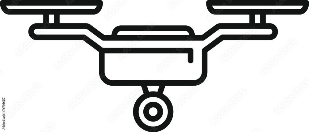 Control drone cinema icon outline vector. Service pilot. Gadget modern layout Control drone cinema icon outline vector. Service pilot. Gadget modern layout