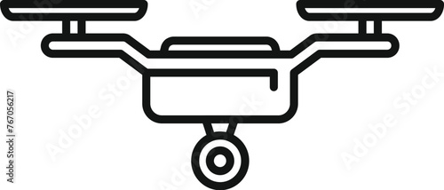 Control drone cinema icon outline vector. Service pilot. Gadget modern layout