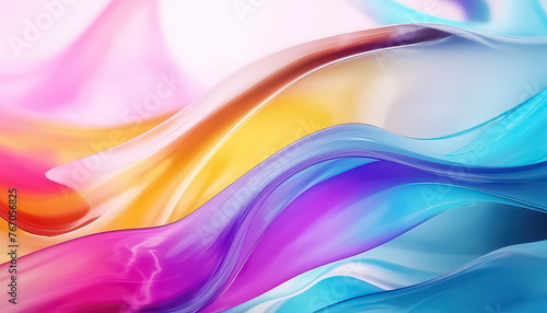 rainbow waves of carcass or smoke   LGBQ concept