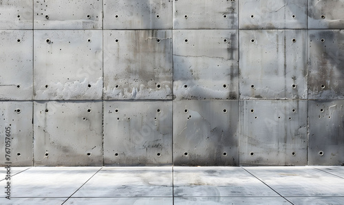 Textured Concrete Wall and Floor Background