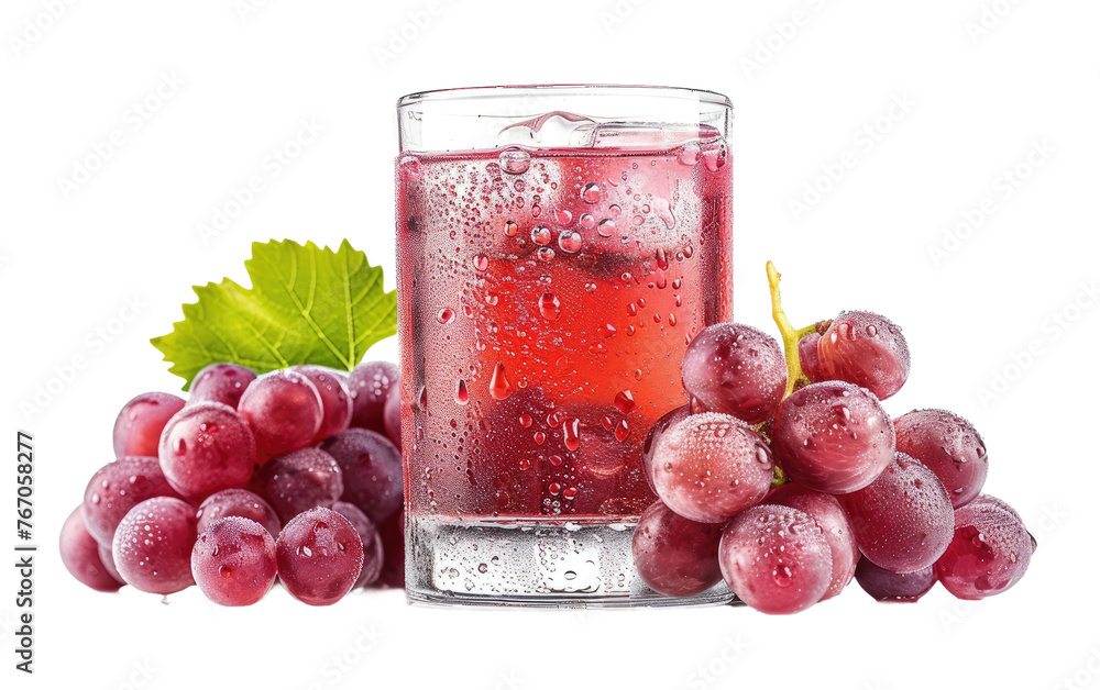 Nectar of the Vine: Grape Juice isolated on transparent Background