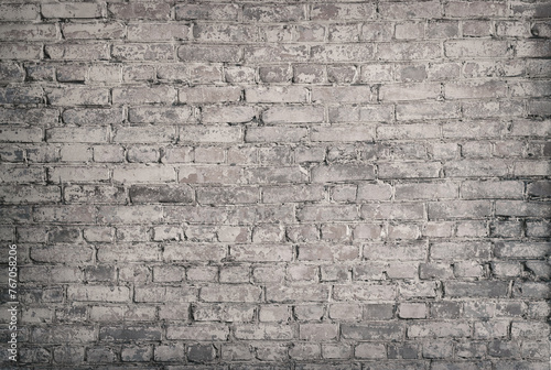 Old grey brick wall background