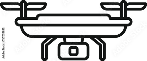 Event video drone icon outline vector. Service cinema go pro. Inspection scene