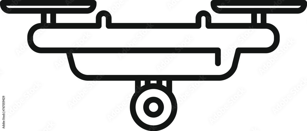 Story flying control icon outline vector. Aero operator. Story drone pilot