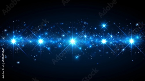 Luminous stars burst with sparkles isolated on transparent background.Light trace with dazzling stars.