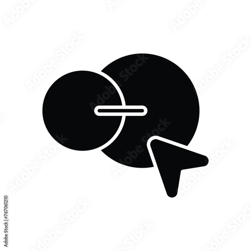 Black Solid Blend Tool vector icon