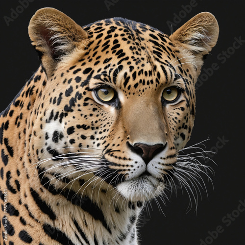 Logo illustration of a "Panther" ver3 colorful background © Fukurou