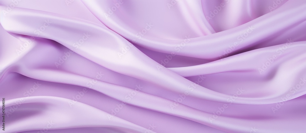 Obraz premium a close up of a purple satin fabric with waves . High quality