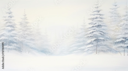冬の森の景色_3 © mamemo