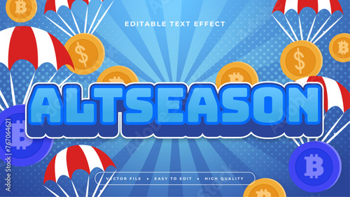 Colorful altseason 3d editable text effect - font style