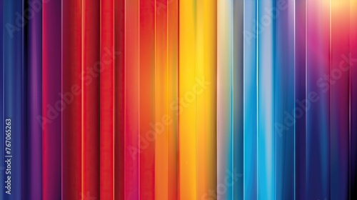 Background of elongated regular rectangular colorful straightline matte elements.  photo