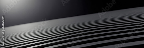 Mesmerizing Array of 3D Black Shapes Engulfing the Background.