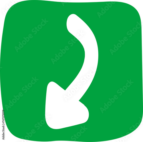 손으로 그린 숫자, 알파벳, 화살표 일러스트