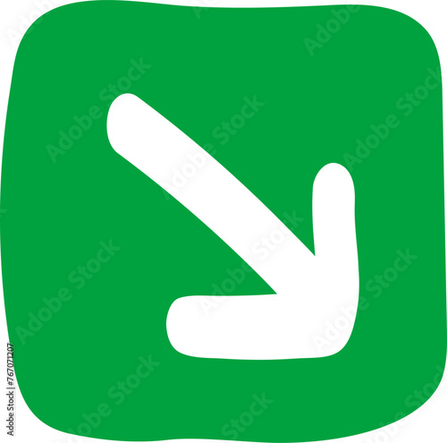 손으로 그린 숫자, 알파벳, 화살표 일러스트