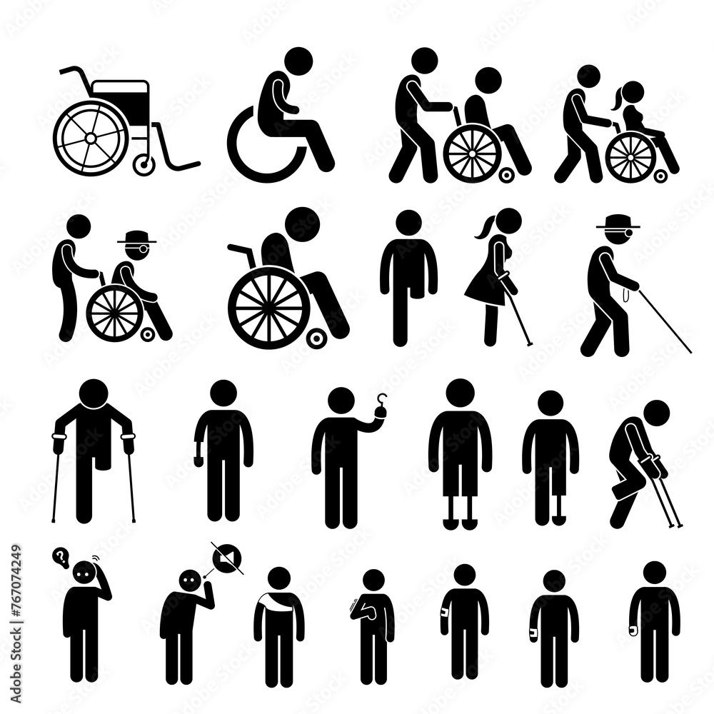 icon symbol athlete sport disability, icon symbol athlete sport disability,